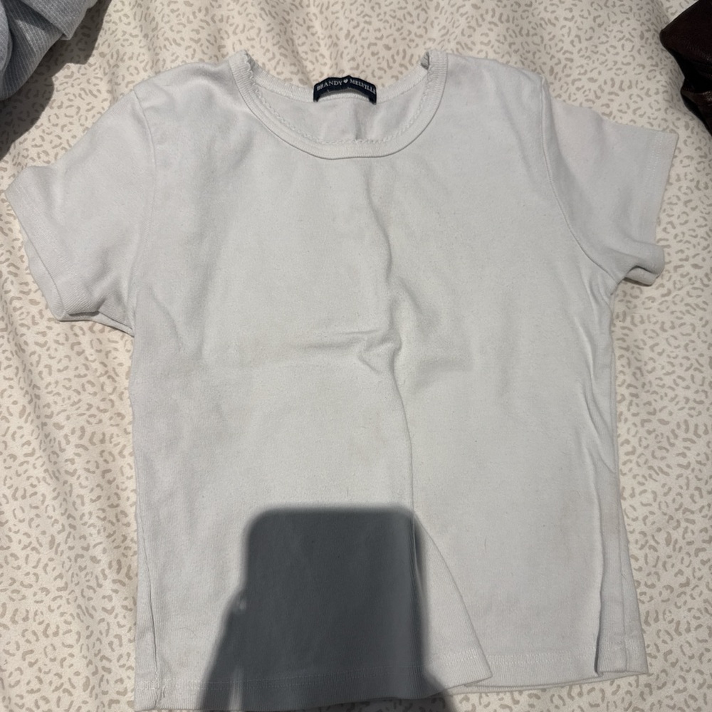 Brandy Melville White Short Sleeve Tee